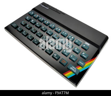 Ordinateur Sinclair ZX Spectrum. Années 1980, recréé l'ordinateur personnel. Banque D'Images