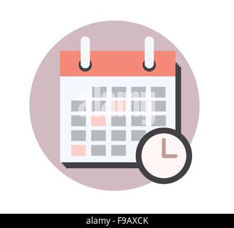 Concept d'entreprise conception icône calendrier Illustration de Vecteur