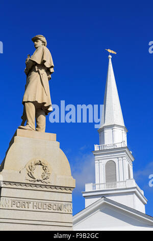 Monument de la guerre civile, Mystic, Connecticut, USA Banque D'Images