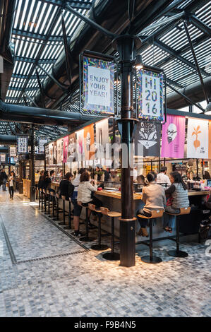 Israël, Tel Aviv, Sarona market Banque D'Images