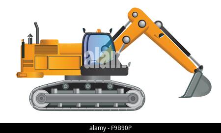 Vecteur conception d'excavateur Illustration de Vecteur