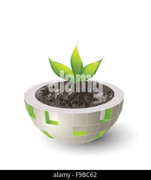 Concept de la terre verte Illustration de Vecteur