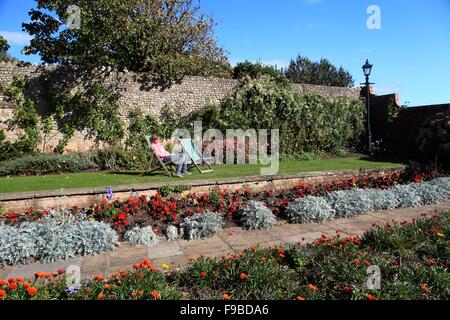 Les Jardins de Connaught, Sidmouth, l'est du Devon, England, UK Banque D'Images