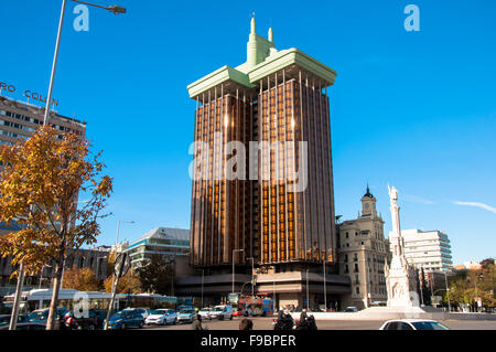 Torres de Colón, la Plaza de Colón, Madrid, Espagne Banque D'Images