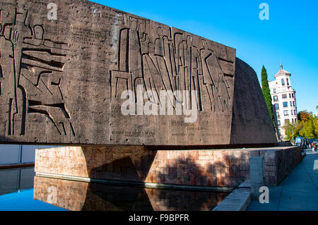 Monumento al Descubrimiento de América, Plaza de Colón, Madrid, Espagne Banque D'Images