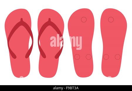 Chaussons vecteur conception d'été Illustration de Vecteur