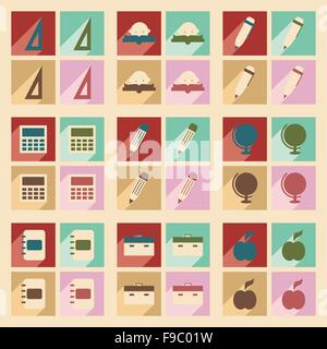 Télévision avec concept d'ombre et de l'enseignement de l'application mobile Illustration de Vecteur
