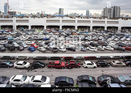 Bangkok il y a beaucoup de places de parking Banque D'Images