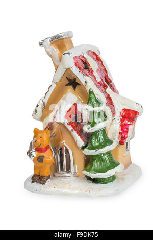 Noël Décoration Chambre isolé sur fond blanc avec Clipping Path Banque D'Images