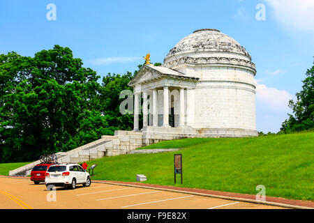 Civil War Mémorial aux hommes de l'Illinois sur Union Ave dans le Militaire National Battlefield Park dans la région de Vicksburg MS Banque D'Images