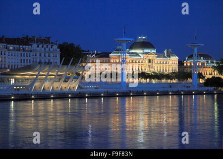 France Rhône-Alpes Lyon Centre Nautique University Rhône Banque D'Images