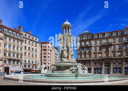 France Rhône-Alpes Lyon Place des Jacobins Banque D'Images