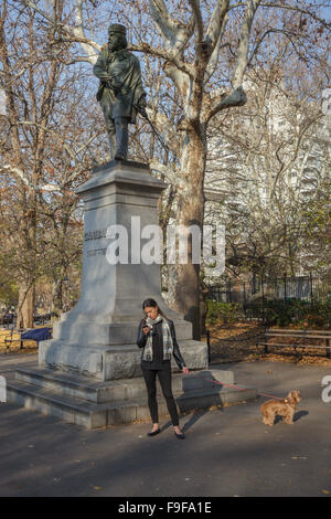 Garibaldi, Washington Square, East Village, New York City, USA Banque D'Images