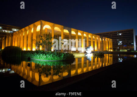 Brasilia, Ministère des affaires étrangères, Palais Itamaraty Banque D'Images