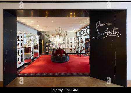 Ministère de l'intérieur du magasin Selfridges, Christian Louboutin boutique de Londres Banque D'Images