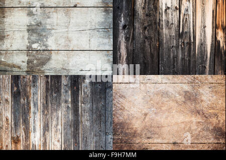Combinaison de planches de bois clair d'artifices avec texture Banque D'Images