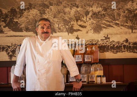 Chef Pascal Gode conférences au Séminaire d'épices BBQ, Bootcamp, The Alisal Guest Ranch, Solvang, Californie Banque D'Images