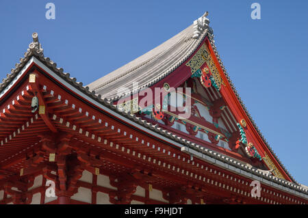Salle principale le temple Senso-ji (ca 17e C AD) LE NORD DE TOKYO JAPON Banque D'Images