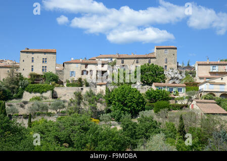 Village perché de Grambois dans le Parc Régional du Luberon Vaucluse provence france Banque D'Images