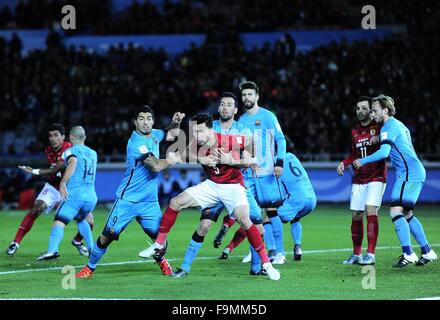 Yokohama, Kanagawa, Japon. 25Th Dec 2015. F.C Barcelone vs Guangzhou Evergrande au stade international de Yokohama. © Marcio Machado/ZUMA/Alamy Fil Live News Banque D'Images