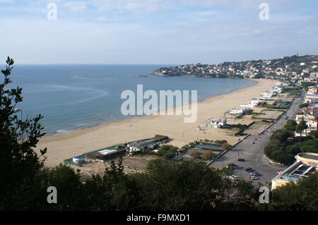 Plage de Serapo, Gaeta, Italie Banque D'Images