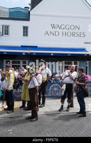 Les artistes de rue du Brighton Festival Fringe à mai 2015 Banque D'Images