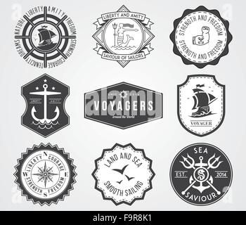 Vector badges pour toute utilisation Illustration de Vecteur