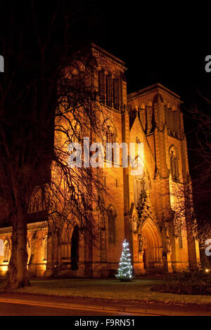 Cathédrale d'Inverness à Noël Banque D'Images