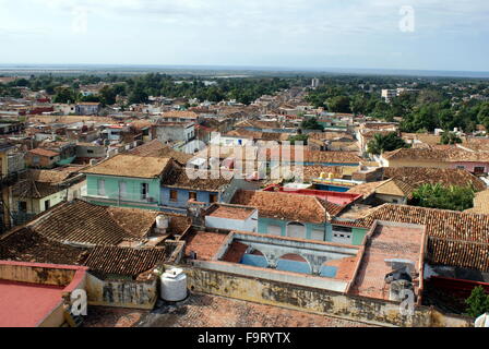 Vue panoramique de Trinidad, Cuba Banque D'Images