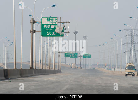 Après l'Explosion de Tianjin, blast site. Photo Jayne Russell 17 août 2015 17.08.15 Banque D'Images