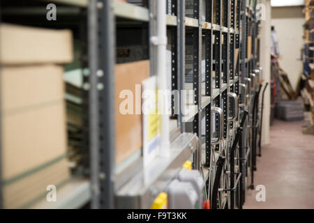 Les enregistrements de document d'archive et les fichiers boîtes de documents anciens Banque D'Images