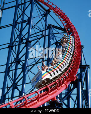 Le 'Big One' manège à Pleasure Beach, Blackpool, Lancashire England UK Banque D'Images