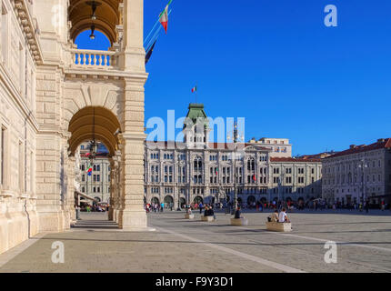 Triest Piazza Grande 01 Banque D'Images