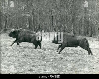 1962 - Les animaux sauvages errent dans un environnement naturel dans la région de Park 135 km de Paris ... Animaux de diverses espèces sauvages au St.-Hubert, parc de Boutissaint-dans-L'Yonne, sont capables de charger et jouer à volonté dans un environnement plus naturel et avec une plus grande liberté que s'ils étaient confinés dans un zoo. En outre, les visiteurs peuvent obervetheir activités à partir d'une distance sécuritaire le point entier du parc. (Crédit Image : © Keystone Photos USA/ZUMAPRESS.com) Banque D'Images