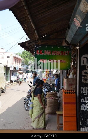 Alleppey, est le siège administratif de l'Etat du Kerala Alappuzha District du sud de l'Inde le long de la côte de la mer d'Oman Banque D'Images
