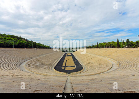 L'ancien stade Panathénaïque à Arditos hill à Athènes, Grèce Banque D'Images