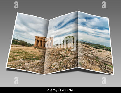 Le temple de Concordia a été construit environ 440 à 430 avant J.-C., Vallée des Temples, Valle dei Templi, Agrigento, Sicile, Italie, Europe Banque D'Images