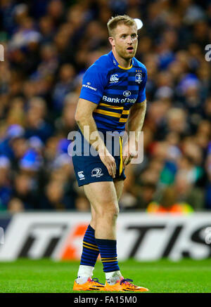 Aviva Stadium de Dublin, Irlande. Dec 19, 2015. La Coupe des champions européens. Leinster contre Toulon. Luke Fitzgerald (Leinster) Credit : Action Plus Sport/Alamy Live News Banque D'Images