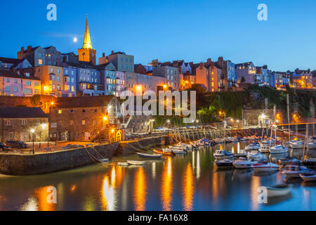 Port de Tenby, Pembrokeshire, Pays de Galles de l'Ouest, Royaume-Uni Banque D'Images