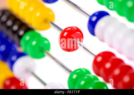 Comme abacus helpp pour le calcul à l'école Banque D'Images
