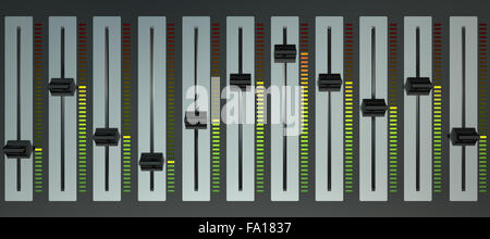 table de mixage de musique Banque D'Images