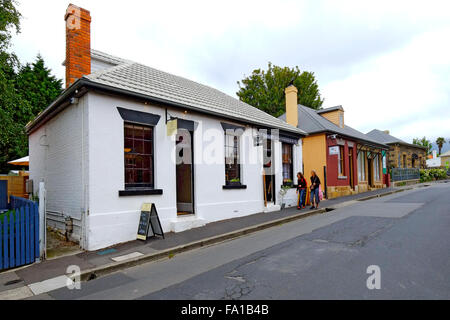 Zone de Battery Point Hobart Tasmanie Australie Derwent AU Banque D'Images