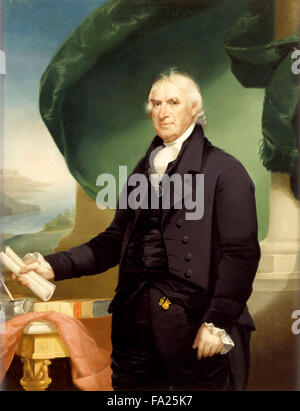 George Clinton, soldat américain et homme d'État, considéré comme l'un des pères fondateurs des États-Unis et quatrième vice-président des États-Unis de 1805 à 1812 Banque D'Images