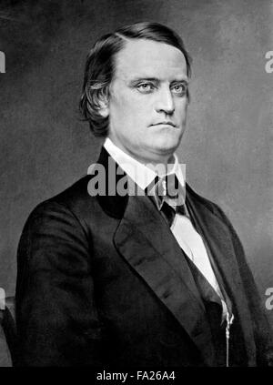 John Cabell Breckinridge (Janvier 16, 1821 - Mai 17, 1875) a été le 14e et le plus jeune vice-président des États-Unis (1857-1861). Banque D'Images