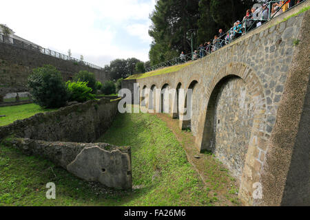 La Porta Marina, Pompéi, la ville romaine enfouie dans la lave près de Naples ville, Liste du patrimoine mondial de l'UNESCO 1997, région de Campanie Banque D'Images