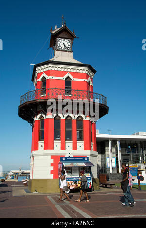 L'Afrique du Sud, Cape Town, V&A Waterfront. De style gothique victorien de l'Horloge, c. 1882. Banque D'Images