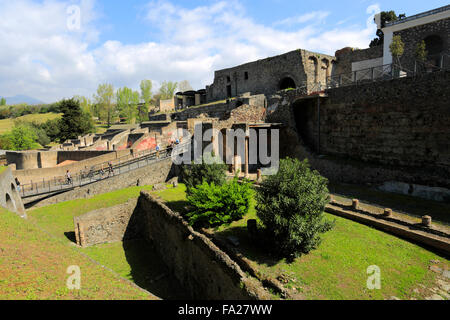 La Porta Marina, Pompéi, la ville romaine enfouie dans la lave près de Naples ville, Liste du patrimoine mondial de l'UNESCO 1997, région de Campanie, Banque D'Images