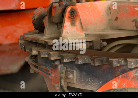 Détails mécaniques de machines agricoles et tracteurs Banque D'Images