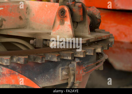 Détails mécaniques de machines agricoles et tracteurs Banque D'Images