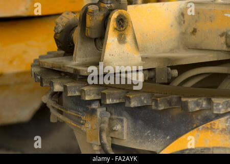 Détails mécaniques de machines agricoles et tracteurs Banque D'Images